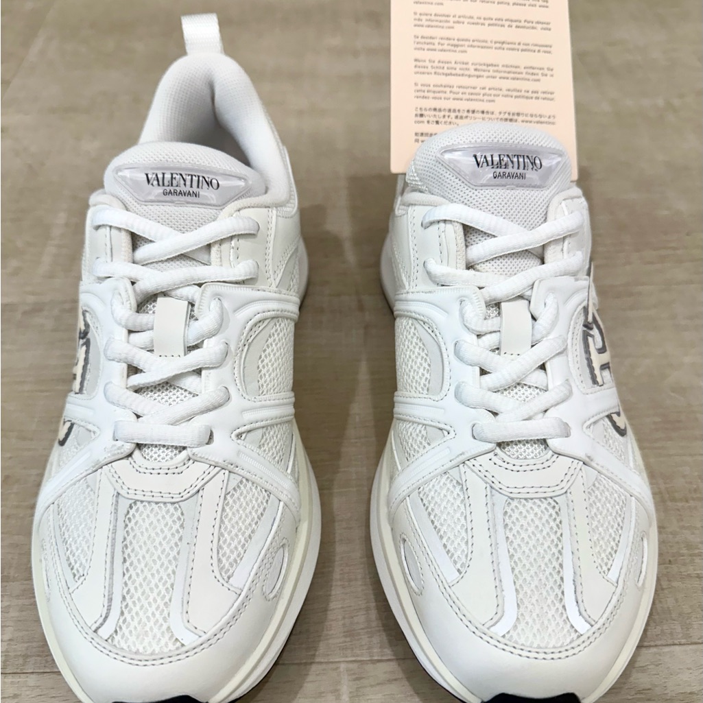 Valentino Brand New White Mesh Sneakers